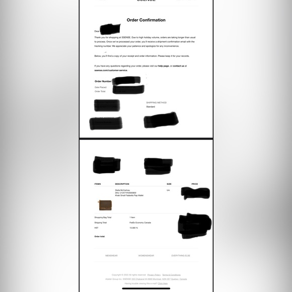 STELLA MCCARTNEY Khaki/Olive Small Falabella Wallet - Picture 7 of 7